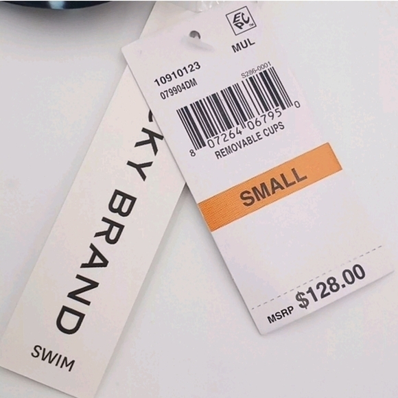 Lucky Brand Blue and Black One-Piece Halter Swimsuit - Picture 11 of 11